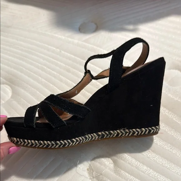 UGG Black Wedge Sandals - Picture 3 of 4